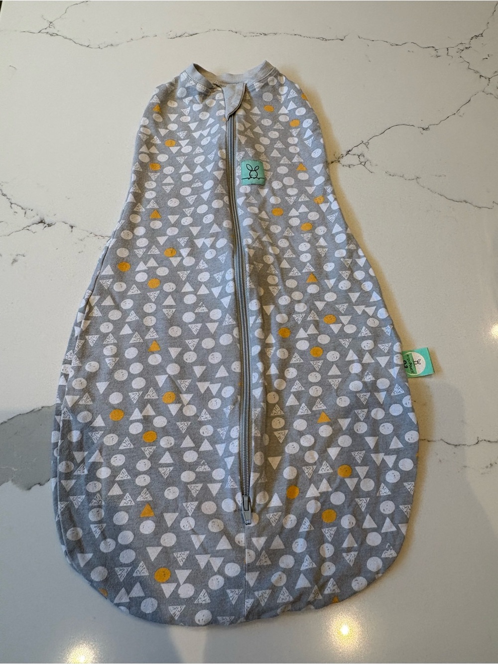 ergoPouch ErgoCocoon 0.2 TOG Organic Swaddle Sleep Bag Triangle Pop size small